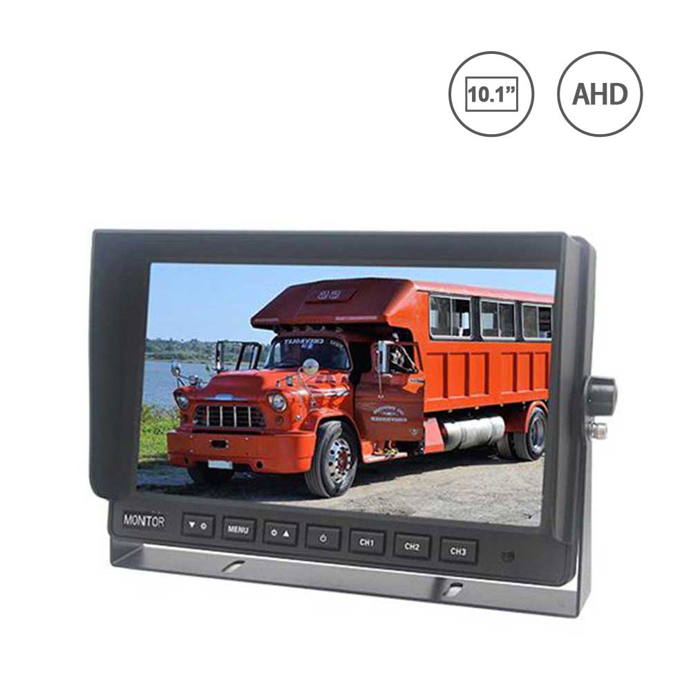 10.1 Inch IPS AHD Rear View 3CH Monitor for Truck