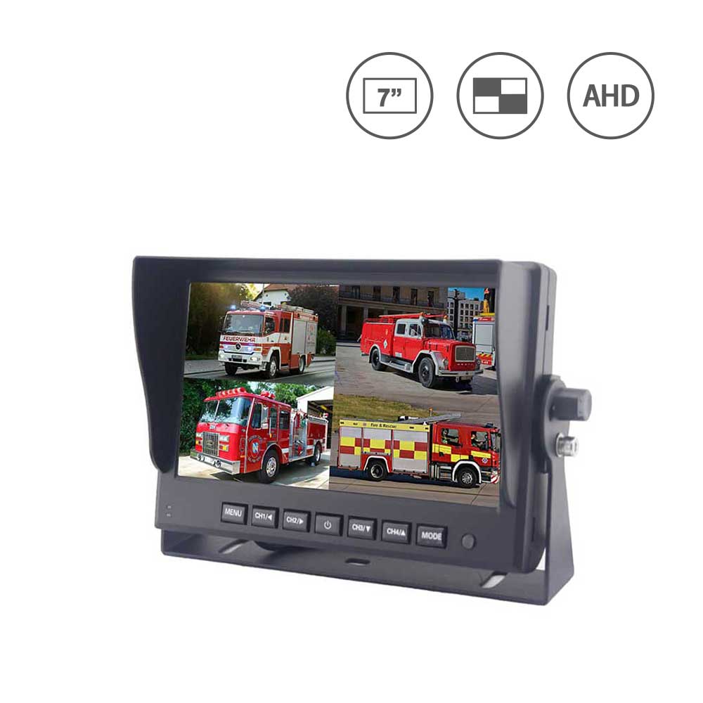  7 Inch Quad AHD Heavy Duty Monitors