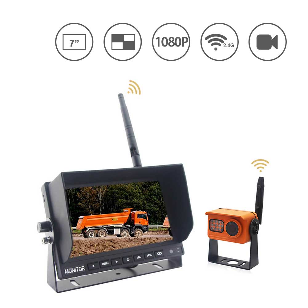 7 Inch 1080p Wireless Vehicle Monitor System