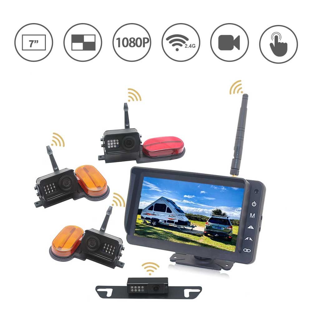 7 Inch 2.4G Wireless Camera Monitoring System for Travel Trailer