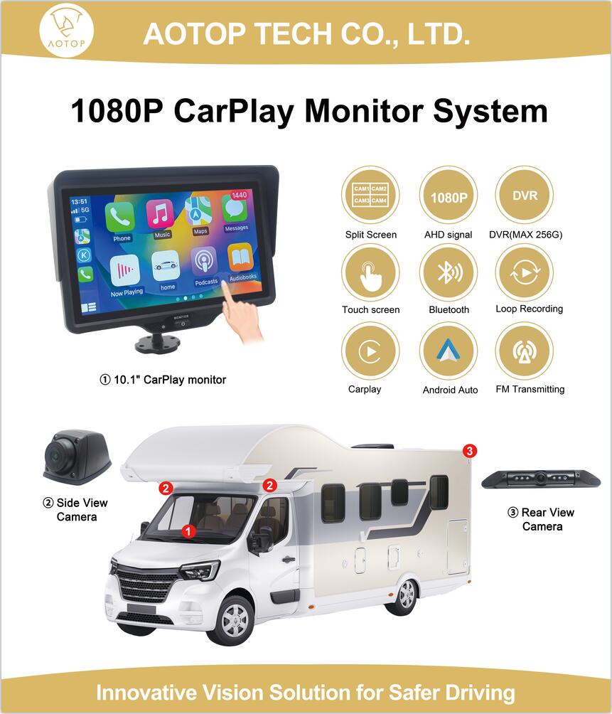 10.1 Inch CarPlay Monitor Camera System